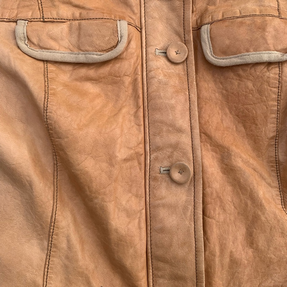GAP Leather Women's Jacket Medium - image 4